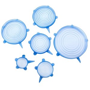 Tapas Elásticas de Silicona para Almacenamiento de Alimentos, 6 Especificaciones de Tapas Reutilizables para Recipientes de Silicona, Aptas para Diversos Contenedores de Alimentos - Product Image 2