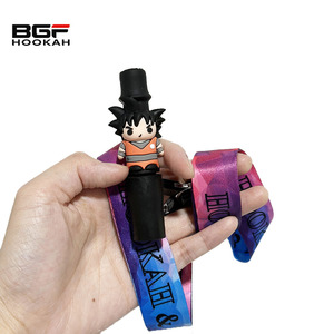 Top vente japonais dessin animé <span class=keywords><strong>Anime</strong></span> personnages Shisha embout narguilé accessoires de fumer narguilé conseils avec corde de suspension - Product Image 1