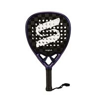 Raquette de padel en fibre de carbone 18K avec logo personnalisé, fabrication OEM, forme diamant, noyau en mousse EVA, vente en gros, stock en vrac