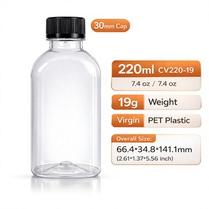Bouteille de thé au lait de qualité supérieure en PET de 220 ml, anti-fuite, de qualité alimentaire, fabriquée en usine TINH DIEU VIETNAM PLASTIC Vietnam - Product Image 1