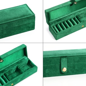 Luxury Velvet Jewelry <b>Box</b> High Quality Handmade Jewelry Display <b>Box</b> with Buckle Closure for Women <b>Gift</b> - Product Image 5