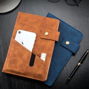 Venta al por mayor A5 cuaderno de cuero PU personalizado diario de tapa dura con producto del fabricante de cuaderno de bolsillo - Product Image 2