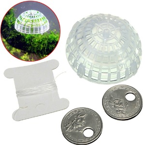 Boule d'aménagement paysager pour <span class=keywords><strong>aquarium</strong></span> en plastique, flottante et coulante, pour plantes aquatiques et nid de crevettes, avec <span class=keywords><strong>mousse</strong></span> - Product Image 5