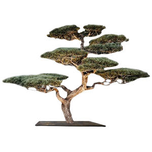 طراز صيني كبير داخلي/خارجي ديكور ناعم روتانغنخيل الصنوبر نبات أخضر صناعي ترحيب زخرفة عالية الجودة - Product Image 5