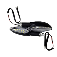 Usine directe universelle 18 LED moto clignotants indicateurs lampe en plastique conduite lumière avec effet fluide