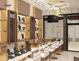 ตู้โชว์เครื่องประดับหรูหราแบบสั่งทำพิเศษพร้อมไฟ LED |   การออกแบบตกแต่งภายในร้านค้าแบบสั่งทำพิเศษสำหรับร้านบูติกระดับพรีเมียม - Product Image 6