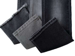 Rollos flameados de poliéster spandex de algodón de alta calidad de tela vaquera para jeans <span class=keywords><strong>y</strong></span> pantalones fabricante en China - Product Image 3