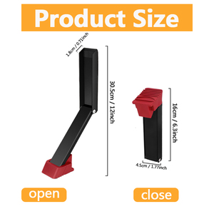 Butée <span class=keywords><strong>de</strong></span> <span class=keywords><strong>porte</strong></span> en acier inoxydable sans perçage Coupe-vent Anti-collision Butée <span class=keywords><strong>de</strong></span> <span class=keywords><strong>porte</strong></span> en métal pour la maison avec support <span class=keywords><strong>de</strong></span> <span class=keywords><strong>porte</strong></span> <span class=keywords><strong>auto</strong></span>-adhésif en caoutchouc - Product Image 2