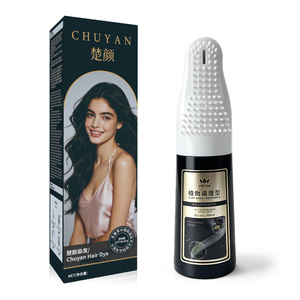 Tinte de Cabello en Crema Herbal Negro Jet OEM con Aplicador de Cepillo y Peine, Coloración Instantánea para Canas - Product Image 3