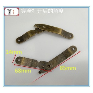 Poignée incurvée en métal Guan Yan Wujin, 68x85x14mm, en fer, pour boîte à bijoux, sac, tiroir, porte d'armoire, quincaillerie de garde-robe - Product Image 2