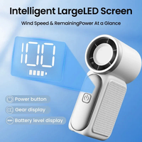 Ventilateur portable pliable rechargeable par USB, ultra silencieux, 5 vitesses réglables, batterie 1200 mAh, vente chaude