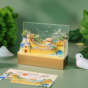 Bloc-notes 3D <span class=keywords><strong>calendrier</strong></span> personnalisé le grand mur bloc-notes papier signet papeterie décoration de bureau cadeau d'anniversaire de noël pour les enfants - Product Image 4