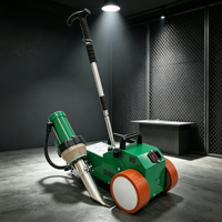 Machine de soudage automatique à air chaud pour PVC, idéale pour la soudure des coutures de bâches, de tentes et de tissus vinyles.