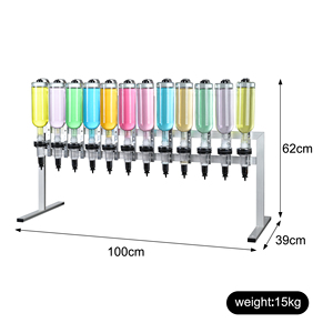 Juego de 12 dispensadores de aceite perfumado con grifo de vidrio para tienda de perfumes, bodas, soporte de lujo para máquinas de llenado de líquidos - Product Image 1