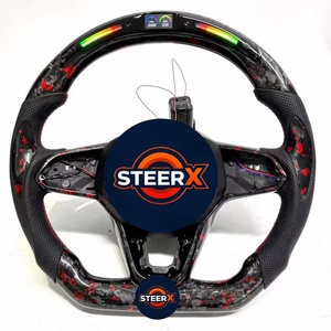 Volant de <span class=keywords><strong>Golf</strong></span> 8 GTI <span class=keywords><strong>2020</strong></span> en cuir véritable en fibre de carbone compatible avec <span class=keywords><strong>Golf</strong></span> MK8 GTI R GTE <span class=keywords><strong>GTD</strong></span> Jetta Passat CC - Product Image 2