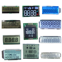 Modul Layar LCD Kaca HTN/TN 6-9 Digit Kustom Pabrik dengan Lampu Latar LED Kontras Tinggi Rentang Suhu Lebar (-10 hingga +60)