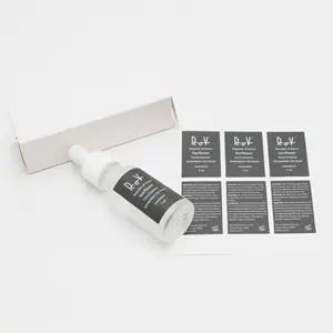 Custom Cosmetics Labels Waterproof Sticker Labels For Jar Essential Oil Bottle