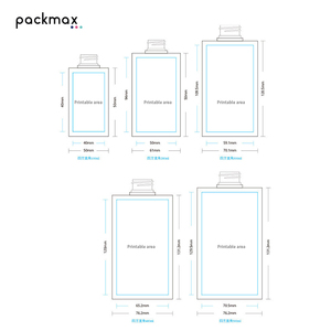 ขวดโลชั่นและโทนเนอร์ทรงสี่เหลี่ยม PETG ขนาด 100 มล., ขวดแชมพูและครีมอาบน้ำทรงอิฐขนาด 500 มล. – บรรจุภัณฑ์เครื่องสำอาง - Product Image 4