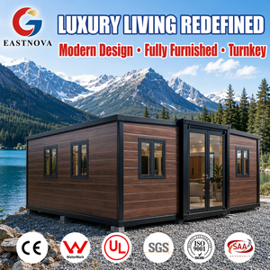 Casa Container Espandibile a Doppia Ala, Abitazione Prefabbricata Modulare per Stazione di Ricerca Costiera e Soggiorno in Cantiere - Product Image 1