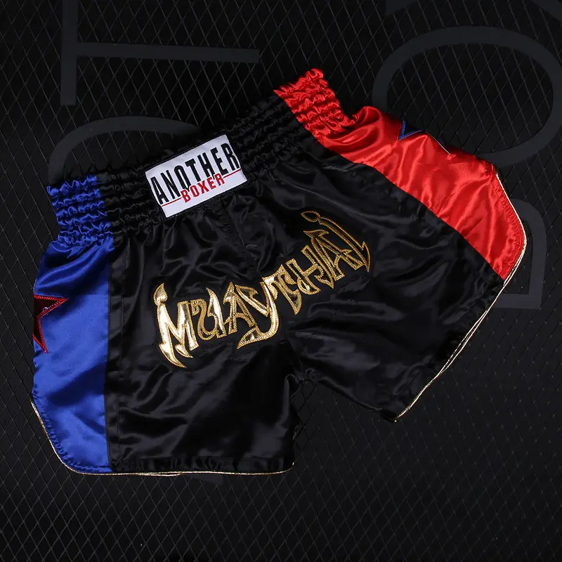 Celana Boxing Thailand Nogi, bokser tinju Mma Gold klasik Muay Thai Gladiator