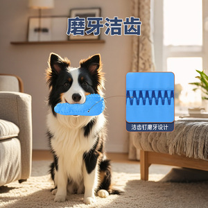 Juguete para Perro con Forma de Cabeza de Cocodrilo, Azul Cielo, Gris Oscuro, Resistente a Mordidas, con Sonido, para Entrenamiento de Mascotas Grandes - Product Image 3