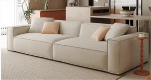 Sofá seccional convertible para uso en interiores para sala de estar estilo cama de esquina - Product Image 5