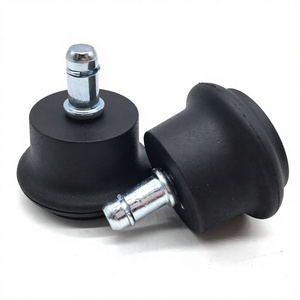 Anti Static Black Fixed Caster 50mm Diameter Furniture Caster For Office Chair <b>Computer</b> Chair <b>Accessories</b> - Product Image 1