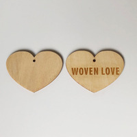 Cœur en bois CNC, étiquette en forme de cœur en bois, artisanat en bois pour parfum
