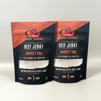 Sacs d'emballage personnalisés avec fenêtre pour biltong, viande séchée, snacks et aliments secs de qualité alimentaire avec logo