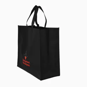 Paquete de ropa de regalo de compras de tela de asas respetuoso con el medio ambiente ecológico reciclable bolsa no tejida personalizada