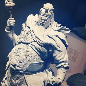 Patron d'intérieur Divinité Guan Gong Pierre sculptée et Statue Guan Yu Esprit Gardien Décoration Intérieure à Vendre - Product Image 4
