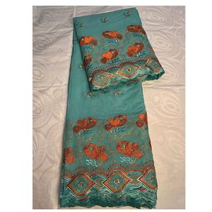 Prix d'Usine Tissu en <span class=keywords><strong>Dentelle</strong></span> Suisse Voile Africain Blanc avec Sequins et Lafaya Coton pour <span class=keywords><strong>Robe</strong></span> de Soirée Femme - Product Image 4