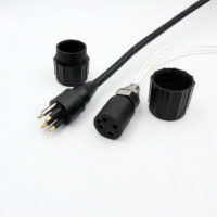 Connecteur sous-marin Subconn rond compatible modèle 4 broches BH4F IL4M pour équipement de plongée ROV IP68