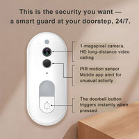 Système de sécurité domotique, caméra de vision nocturne vidéo, WiFi, Tuya Smartlife, contrôle à distance, sonnette vidéo PST-DB400A