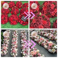 Boule de fleurs en soie OLER Aquamarine, pétales soyeux, pour mariage
