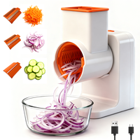 Coupe-légumes électrique automatique multifonction, trancheuse, râpe, éplucheur de pommes de terre avec récipient, outil ménager