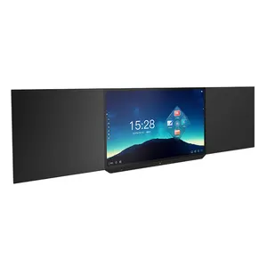 直接素材パネル壁掛けタッチスクリーンインタラクティブスマートナノ黒板LEDスクール黒板インタラクティブホワイトボード