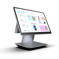 ZOLON AS10 Dual Screen POS 15.6"+10.1" Layar Sentuh NFC Android 14 GMS Mesin Kasir untuk Pelanggan NPU AI MOQ Rendah 10pcs