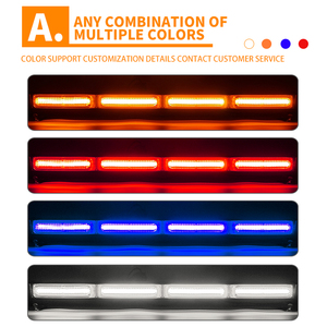 Nouvelle barre lumineuse de signalisation routière 12V 24V, barre lumineuse LED de pare-brise, gyrophare d'urgence, visière de sécurité, feux clignotants, camions de pompiers - Product Image 4