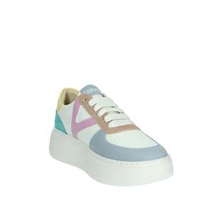 Zapatillas Donna K-10525 Blancas y Rosas, Estilo Chunky con Plataforma - Product Image 5