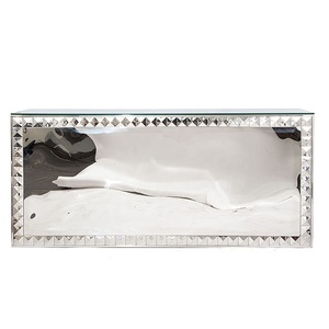 Mostrador de barra de Metal moderno, espejo dorado, diseño Rectangular, tapa de cristal <span class=keywords><strong>para</strong></span> bodas, eventos al aire libre, recepción <span class=keywords><strong>en</strong></span> casa, sala de estar - Product Image 6