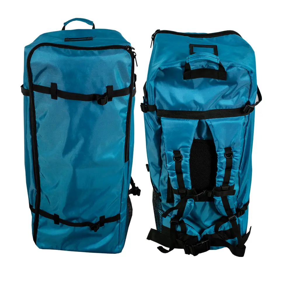 Deluxe şişme SUP taşıma çantası köpük yastıklı ayakta kullanılan kürek kurulu sırt çantası