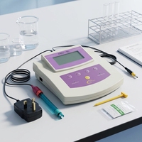 pH-mètre numérique de paillasse, plage 0,00-14,00 pH, avec électrode pH, instrument de mesure du pH pour laboratoire, échantillons d'eau et sol