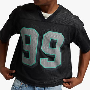 Camiseta vintage de manga corta para hombre con número impreso, estilo deportivo urbano, top holgado con aberturas - Product Image 3