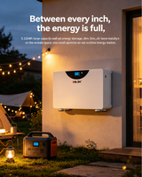 ENLZH 15kwh 300ah 51.2V Power Bank Baterai LFP4 dengan Inverter Kapasitas Tinggi untuk Penyimpanan Energi Rumah