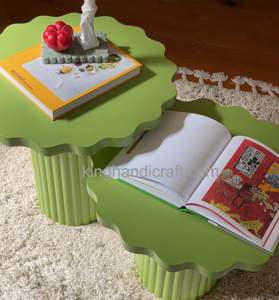 Mesa de centro de madera hecha a mano al por mayor, muebles de sala de estar modernos rústicos de madera maciza, suministro de fábrica de diseño personalizado OEM - Product Image 3