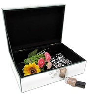 Großhandel Custom Luxus Ich liebe dich Blume Geschenk box Verpackung Valentinstag konservierte Rose Acryl Blumen box