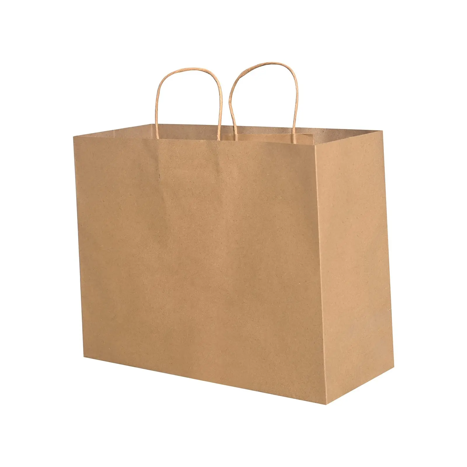 Custom kraft paper bags 100 pack 5.25*3.25*8 inch medium luxury craft gift packaging printed shopping bag with logo