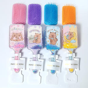 Toptan Stit Ch Kapibara Prenses Sünger Kedi Pullu Dökülmeyi Önleyici Fırça Saç Tarağı Çocuklar İçin Karikatür Hava Yastıklı Taraklar Ev İçin - Product Image 3