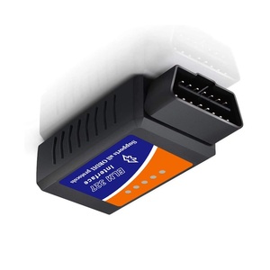 قارئ رمز السيارة الكلاسيكي المصغر OBDII واي فاي V1.5 بشريحة 25K80 ماسح ضوئي Elm327 KA/OEM OBD-HH 12 فولت 30 جرام ضمان لمدة 12 شهرًا أسود - Product Image 3